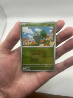 001/132 Bulbasaur 2026 Pokemon Day League Stamped Promo Card Mega TCG Play - Image 3
