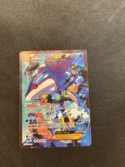 Pokemon Team Aqua's Kyogre EX Ultra Rare Double Crisis 6/34 Full Art Holo - Image 2