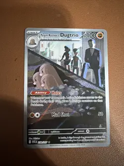 TEAM ROCKET'S DUGTRIO ILLUSTRATION RARE 239/217 ASCENDED HEROES NM 2026 POKEMON - Image 1