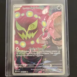 Pokemon Cynthia's Spiritomb Illustration Rare Full Art Holo Card 186/162 SV06 - Image 1