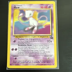 Mew Promo #8 Vintage Pokemon Card WOTC Black Star 2000 Sugimori - Image 1