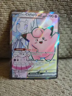 Pokemon Lillie's Clefairy ex 173/159 Sv09: Journey Together Holo Ultra Rare MINT - Image 1