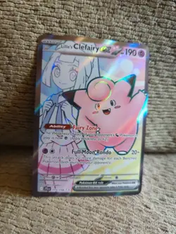 Pokemon Lillie's Clefairy ex 173/159 Sv09: Journey Together Holo Ultra Rare MINT - Image 2