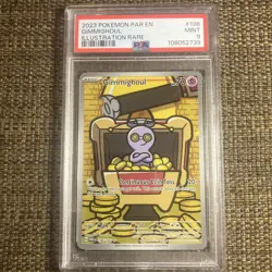 PSA 9 Gimmighoul 198/182 Paradox Rift Holo Pokemon TCG - Image 1