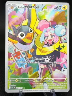 Ionos Wattrel 231/217 Ascended Heroes Illustration Rare Pokemon Card NM - Image 1