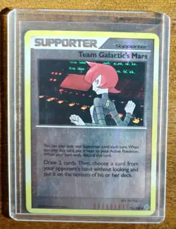 Team Galactic's Mars 126/132 Reverse Holo Secret Wonders Pokemon Card LP 2007 - Image 1