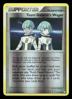 Team Galactic's Wager 115/123 Mysterious Treasures MT Reverse Holo MP - Image 2