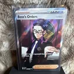 Pokemon Boss's Orders Full Art Holo Trainer Corbeau Rare ASC 256/217 English - Image 5