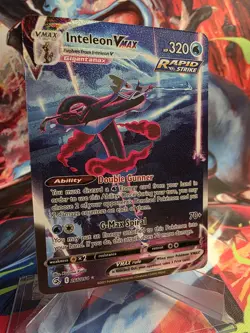 Pokemon Inteleon VMAX Alt Art Secret Rare Fusion Strike Holo 266/264 - Image 1