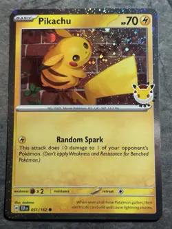 SWIRL Pikachu (Pokemon Day 2026) 051/162 Cosmo Holo Near Mint - Image 1