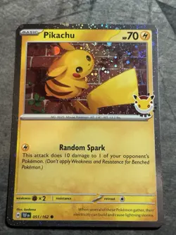 SWIRL Pikachu (Pokemon Day 2026) 051/162 Cosmo Holo Near Mint - Image 3