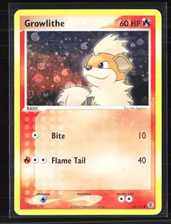 Pokemon 2004 EX FireRed & LeafGreen Growlithe #64/112 - Image 1