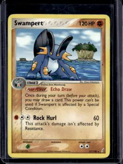 2006 Pokemon EX Crystal Guardians Swampert #27/100 - Image 1