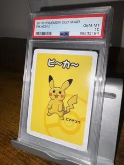 Pikachu Old Maid Japanese Vintage Pokemon PSA 10 - Image 1