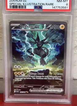 Pokemon Zekrom ex Black Bolt SIR #166/086 PSA 8 - Image 3