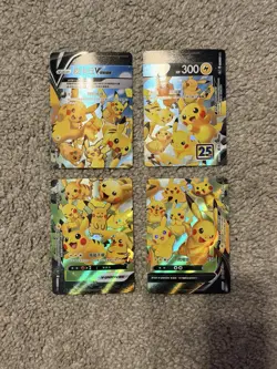 Pokemon Pikachu V-Union 4 Card Lot. Mint Gradable Condition. Japanese 027/028 - Image 3