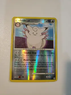 Clefable 22/130 Pokemon Diamond and Pearl Reverse Holo Rare MP - Image 1