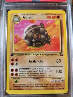 1999 Pokemon Fossil TCG Golem 1st Edition Uncommon PSA 8 NM-Mint 36/62 - Image 2