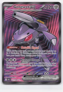 GENESECT EX 161/086 ULTRA RARE BLACK BOLT POKEMON LIGHTLY PLAYED - Image 2