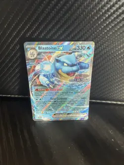 Pokemon Blastoise ex Full Art Holo Double Rare 030/142 Stellar Crown EX HP 330 - Image 2