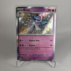 Pokemon TCG Kirlia 154/091 SV: Paldean Fates Baby Shiny Holo Rare 2024 NM - Image 1