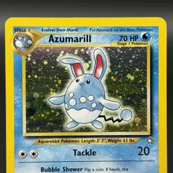 Pokemon TCG NM Azumarill 2/111 Holo WOTC: Neo Genesis Unlimited Holo Rare - Image 2
