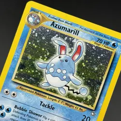 Pokemon TCG NM Azumarill 2/111 Holo WOTC: Neo Genesis Unlimited Holo Rare - Image 4