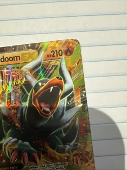 Pokemon M Houndoom EX 22/162 BREAKthrough Full Art Ultra Rare Holo 210 HP TCG - Image 4