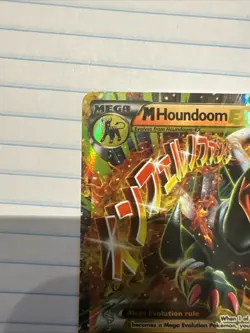 Pokemon M Houndoom EX 22/162 BREAKthrough Full Art Ultra Rare Holo 210 HP TCG - Image 5