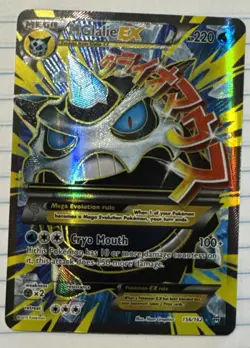 Pokemon TCG M Glalie EX Full Art Holo Ultra Rare Card XY Breakthrough 156/162 - Image 1