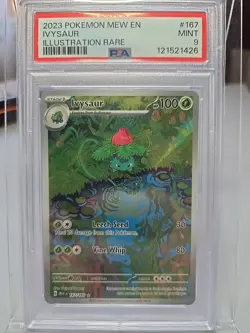 Pokemon TCG Ivysaur Scarlet & Violet 151 Illustration Rare #167/165 PSA 9 - Image 1