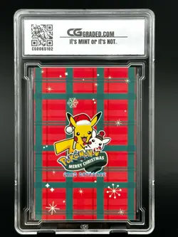 2024 Pokemon CG 10 Pristine PIKACHU Christmas Data TCG XMAS Holiday 5 CGC PSA - Image 2