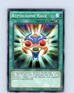 Yu-Gi-Oh TCG Reptilianne Rage BP03-EN166 1st Edition Regular Common Card NM - Image 1