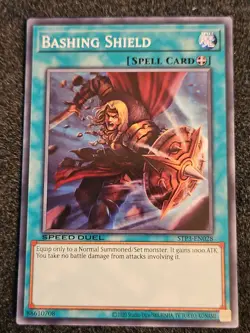 Yugioh Bashing Shield - Speed Duel - Common - STP3-EN028 - N/M - Ultd.Ed. - Image 1