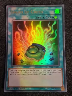 Shard of Greed - SS01-ENV01 - Ultra Rare - 1st Edition NM Yugioh Speed Duel Deck - Image 1