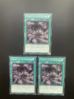 Yugioh Tenacity Of The Monarchs SR01-EN029 1st Edition Common LP/MP X3 - Image 1