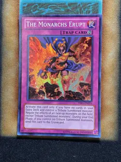 Yugioh The Monarchs Erupt PRIO-EN076 Super Rare LP - Image 1