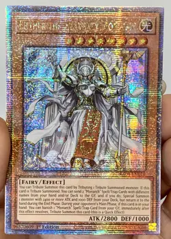 Yugioh Ehther the Heavenly Monarch RA04-EN018 Quarter Century Secret Rare NM/VLP - Image 1