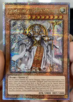 Yugioh Ehther the Heavenly Monarch RA04-EN018 Quarter Century Secret Rare NM/VLP - Image 2