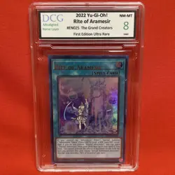 Yu-Gi-Oh Rite of Aramesir GCR-EN025 1st Ed Ultra Rare Error DCG 8 Grand Creators - Image 1