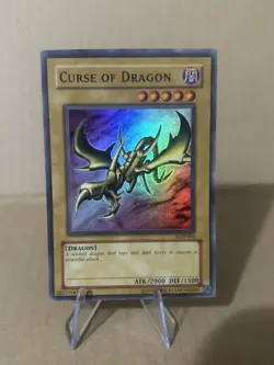 Yu-Gi-Oh Curse of Dragon LOB-066 Unlimited Holo Super Rare LP Condition - Image 1