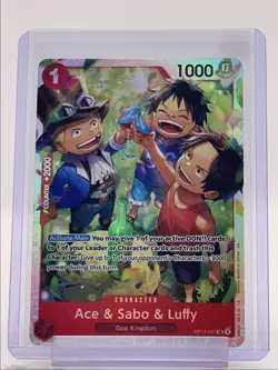 ACE & SABO & LUFFY 2025 ONE PIECE CARRYING ON HIS WILL SUPER RARE Q3688 - Image 1