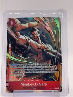 MONKEY.D.GARP 2025 ONE PIECE CARRYING WILL ALT ART RARE A #OP13-016 Q3688 - Image 1