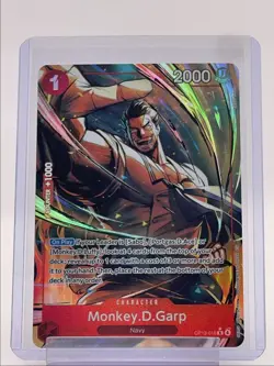 MONKEY.D.GARP 2025 ONE PIECE CARRYING WILL ALT ART RARE #OP13-016 Q3688 - Image 1