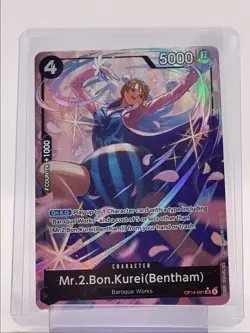 MR.2.BON.KUREI(BENTHAM) 2026 ONE PIECE AZURE ALT ART SUPER RARE Q3688 - Image 1