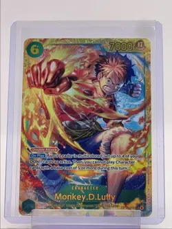 MONKEY D. LUFFY 2025 ONE PIECE CARRYING WILL SECRET RARE #OP13-118 Q3688 - Image 1