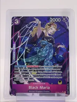 BLACK MARIA 2024 ONE PIECE TWO LEGENDS ALT ART SUPER RARE #OP08-074 Q3688 - Image 1