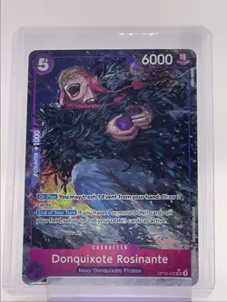 DONQUIXOTE DOFLAMINGO 2025 ONE PIECE ROYAL BLOOD ALT ART SUPER RARE Q3688 - Image 1