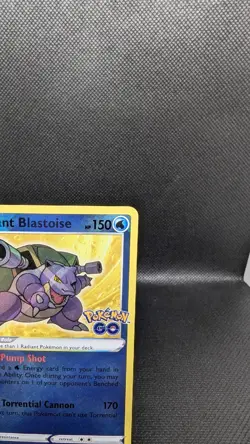 Pokemon TCG Radiant Blastoise Holo Card 018/078 Pokemon Go Rare, Near Mint/Mint - Image 4