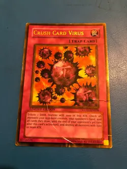 YUGIOH Gold Rare Crush Card Virus GLD1-EN038 PLAYED - Image 1